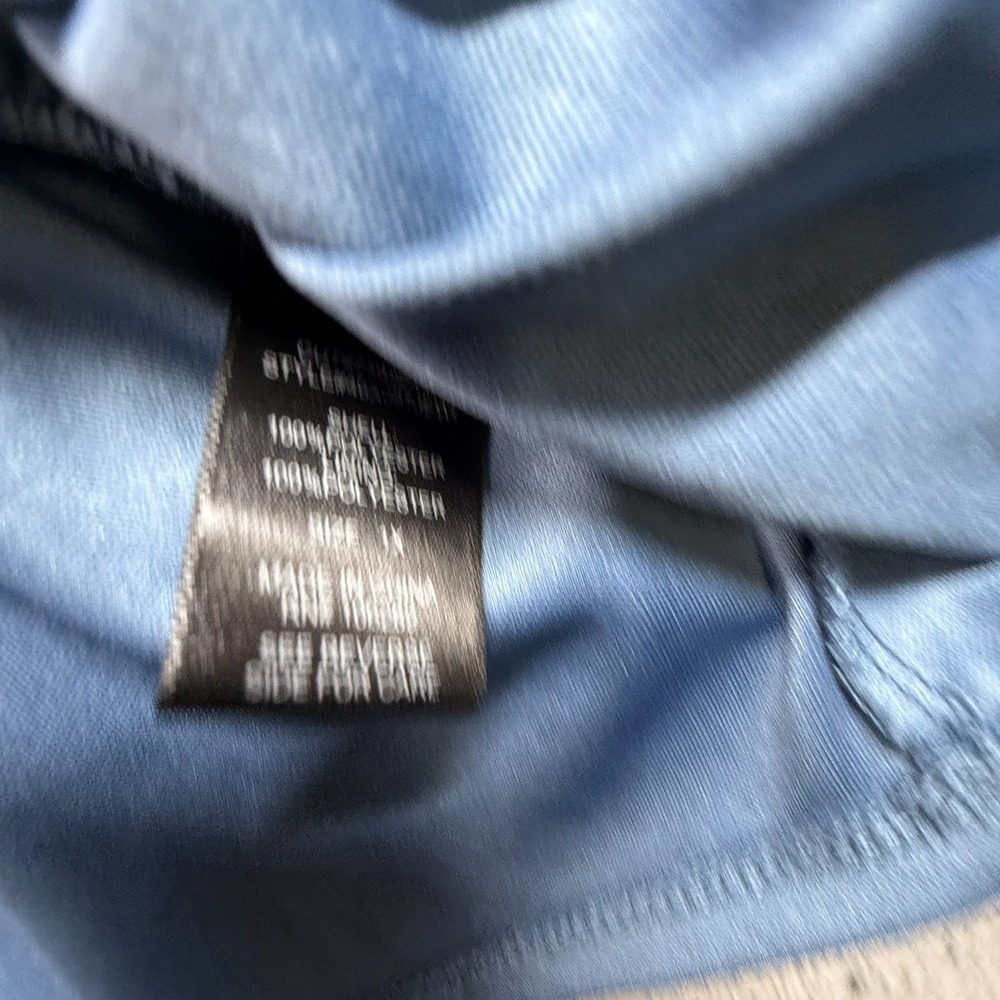 Trixxi Women 1X Off Shoulder Dress Blue Floral Cottagecore Peasant Boho Ruffle - Picture 4 of 8